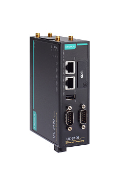Компьютер UC-3111-T-EU-LX RISC-based LTE cat.1 computer for EU, 1 GHz CPU, 512MB RAM, 4GB eMMC, 2 Et