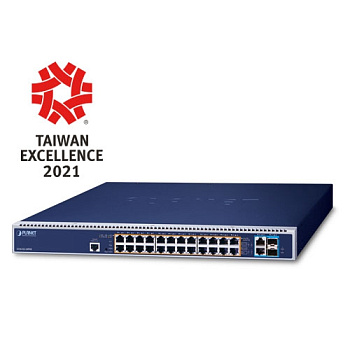 Planet GS-6322-24P4X — управляемый коммутатор L3 PoE++ (24xPoE++ + 2x10G-T + 2x10G SFP+)