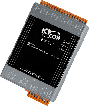 Модуль ET-7215 CR Ethernet I/O Module with 2-port Ethernet Switch, with 7-ch RTD Inputs (RoHS)