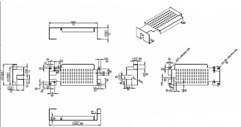 Крепление  FPM-3001G-ADKE      CHASSIS, Adapter bracket for FPM-3000 15"/17"/19"