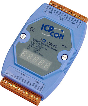 Контроллер I-7524D CR Communication Controller with display with 1xRS-485 and 4xRS-232