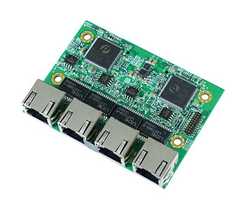 Модуль  CMI-LAN01/UB0712   CMI Module with 4x Intel I210-AT GbE LAN, RJ45 Port, 1x Universal Bracket