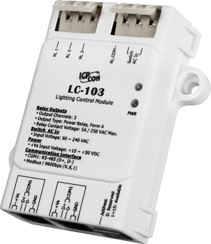 Модуль LC-103 CR 1-channel AC Digital Input and 3-channel Relay Output Lighting Control Module