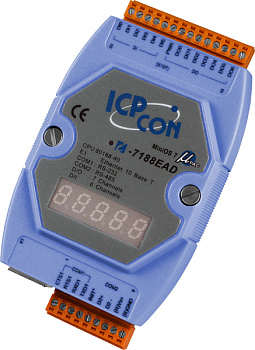 Контроллер I-7188EAD CR Embedded Internet / Ethernet Controller with one Ethernet port, one RS-232 p