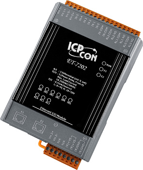 Модуль ET-7202 CR Ethernet I/O Module with 2-port Ethernet Switch, with 3-ch AI, 6-ch DI, 3-ch Relay