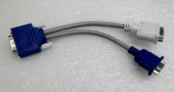 Кабель  N0307-140507-01      DVI-I(M) TO DVI-D(F) + VGA(F) Cable L=200mm,N0307-140507-01