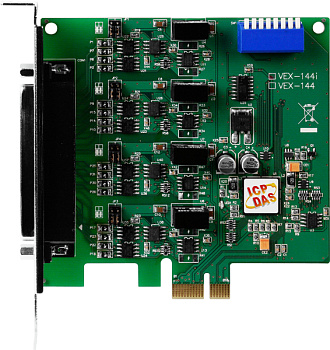 Плата VEX-144i CR PCI Express, Serial Communication Board with 4 Isolated RS-422/485 ports (RoHS).(I