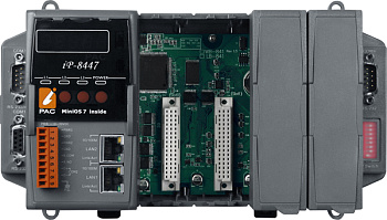 Контроллер iP-8447 CR 4 slots Faster CPU (80 MHz) Dual Ethernet ISaGRAF PAC 80186, 80MHz, 10/100 Mbp