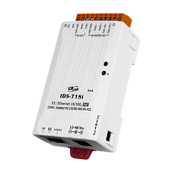 Сервер tDS-718i CR Tiny Device Server with PoE and 1 Isolated RS-232/422/485 Port (RoHS)