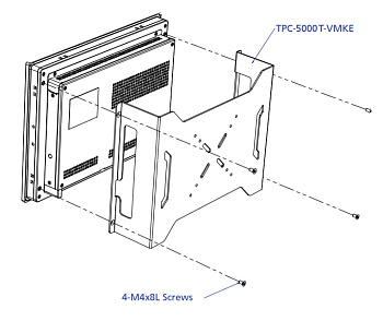 Крепление  TPC-5000T-VMKE      TPC series wallmount kit from 12"~21"