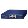 Planet GS-2210-8P2S — веб-управляемый коммутатор PoE+ (8xPoE+ + 2xSFP)