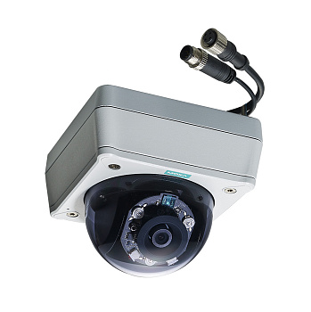 Камера VPort P16-1MP-M12-IR-CAM36-T EN50155, HD image, fixed-dome IP camera, PoE, M12 connector, IR,