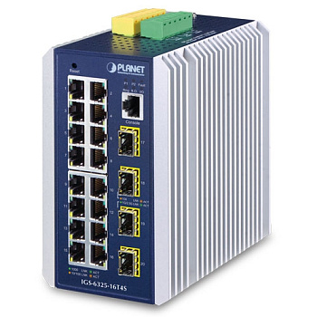 Planet IGS-6325-16T4S — промышленный коммутатор L3 (16x1G + 4x2.5G SFP)