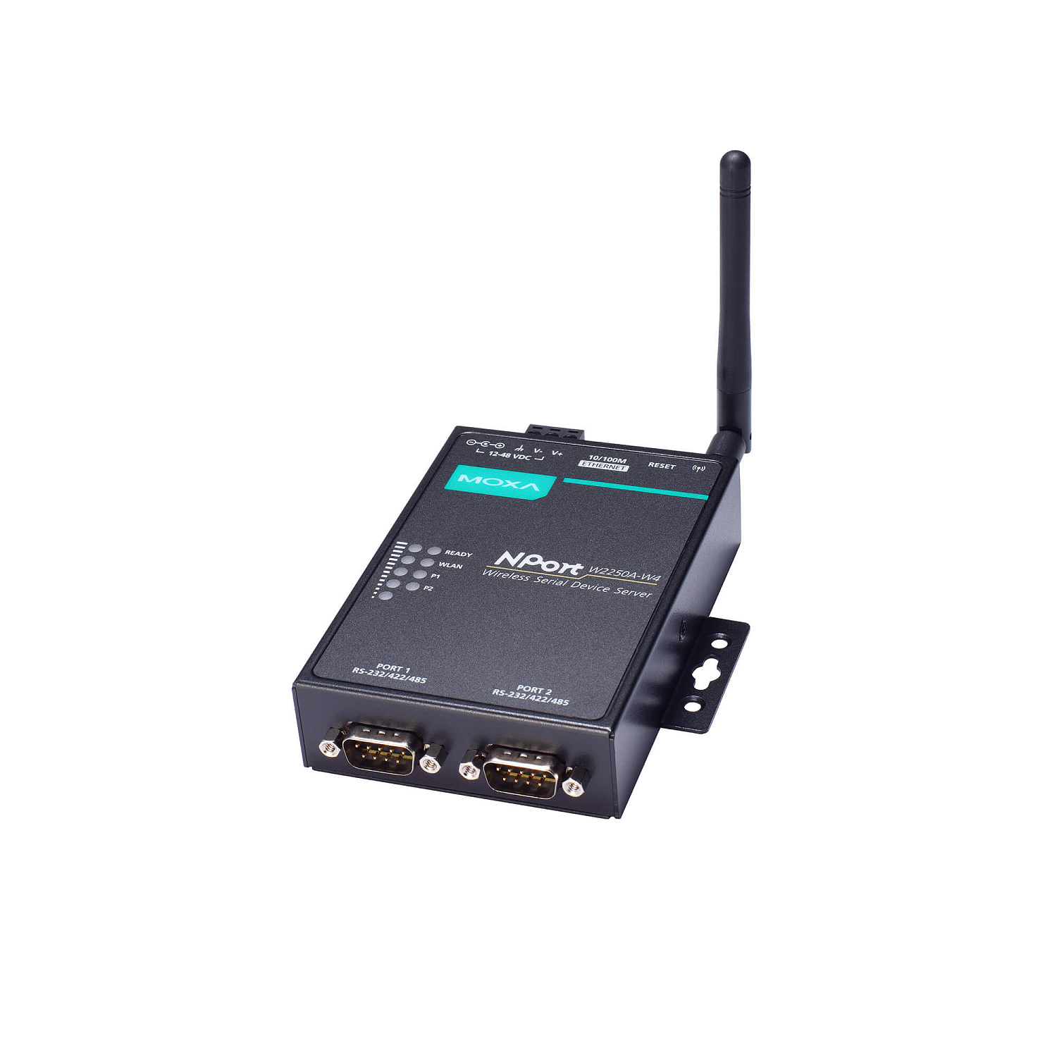 Преобразователь NPort W2250A-W4-T-EU 2-port RS-232/422/485 wireless device server with 802.11a/b/g/n