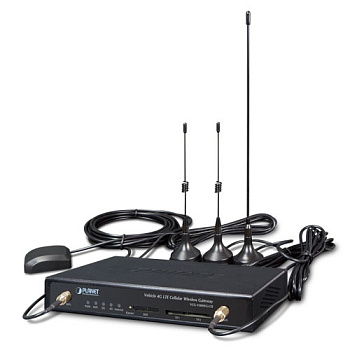 Vehicle 4G LTE Cellular Wireless Gateway with 5-Port 10/100TX (1-SIM Card Slot, 802.11n, GPS, -25~65