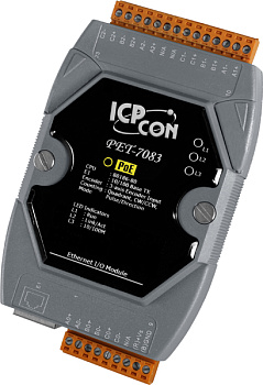 Модуль PET-7083 CR PoE Ethernet I/O Module with 3-ch Encoder/Counter Inputs (RoHS)