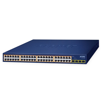 Planet GSW-5240HP — неуправляемый PoE+ коммутатор (48xPoE+ + 4xSFP)