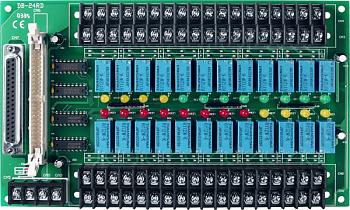 Плата DB-24RD/12 CR 24 Channel OPTO-22 Compatible Relay Board 12V w/D-sub conn.